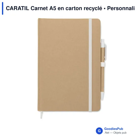 CARATIL Carnet A5 en carton recyclé - Image 2