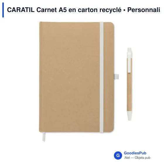 CARATIL Carnet A5 en carton recyclé - Image 3
