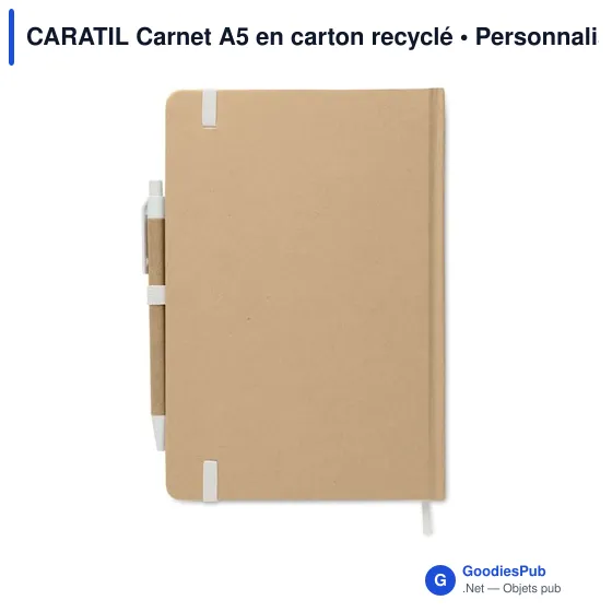 CARATIL Carnet A5 en carton recyclé - Image 4