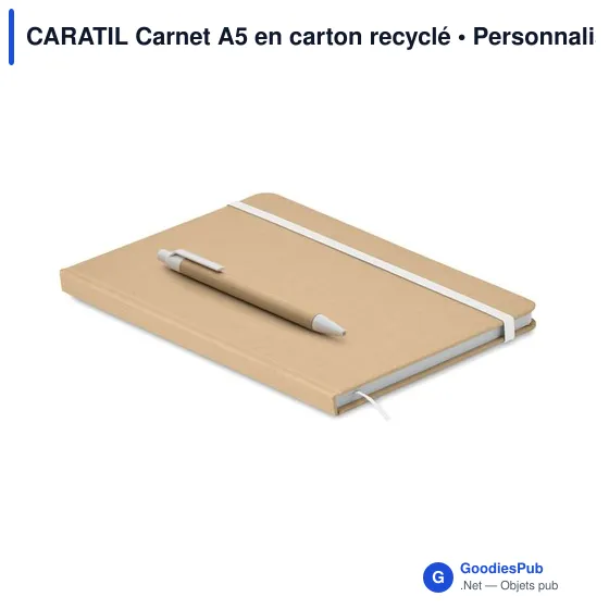CARATIL Carnet A5 en carton recyclé - Image 5