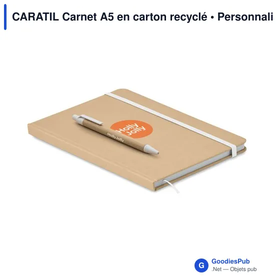 CARATIL Carnet A5 en carton recyclé - Image 6