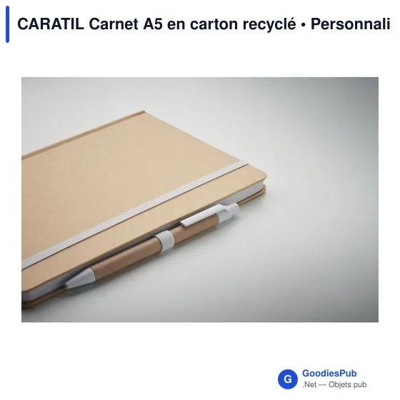 CARATIL Carnet A5 en carton recyclé - Image 7