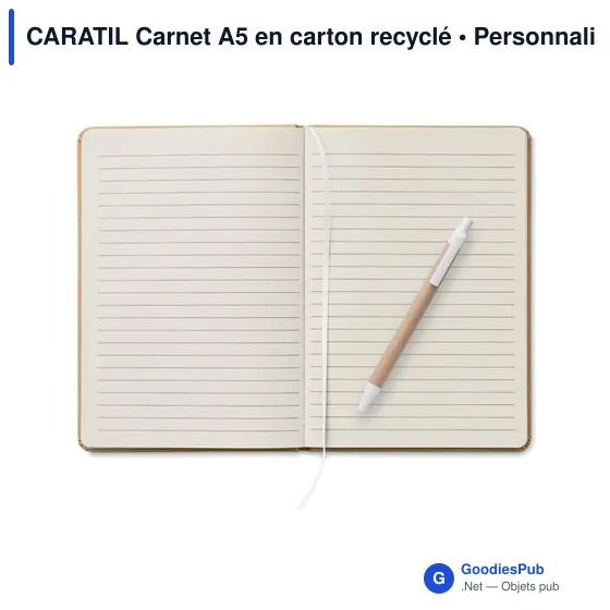 CARATIL Carnet A5 en carton recyclé - Image 8