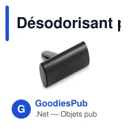 Désodorisant pour voiture personnalisable avec logo - CARFRESH - Miniature 1