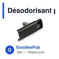 Désodorisant pour voiture personnalisable avec logo - CARFRESH - Miniature 2