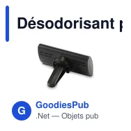 Désodorisant pour voiture personnalisable avec logo - CARFRESH - Miniature 3