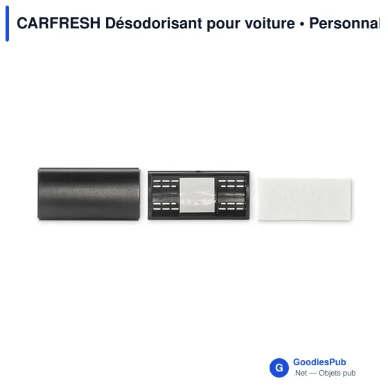 Désodorisant pour voiture personnalisable avec logo - CARFRESH - Image 4