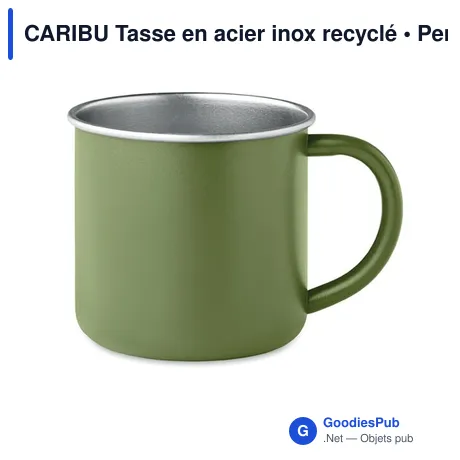 CARIBU Tasse en acier inox recyclé