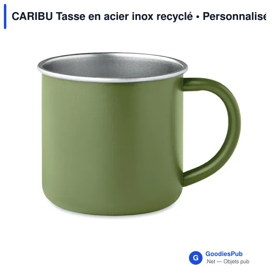 CARIBU Tasse en acier inox recyclé - Image 1