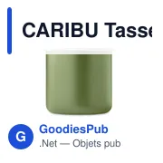 CARIBU Tasse en acier inox recyclé - Miniature 2