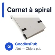 Carnet à spirale A6 personnalisable en carton recyclé - Marthaavec logo - Miniature 9