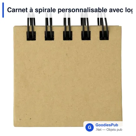 Carnet à spirale personnalisable avec logo - Clemence