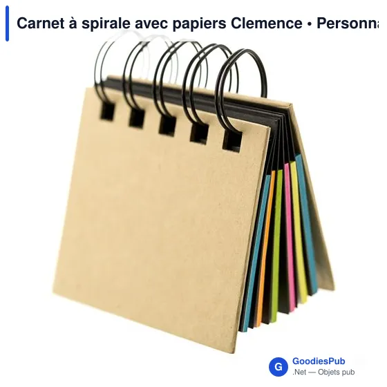 Carnet à spirale personnalisable avec logo - Clemence - Image 5