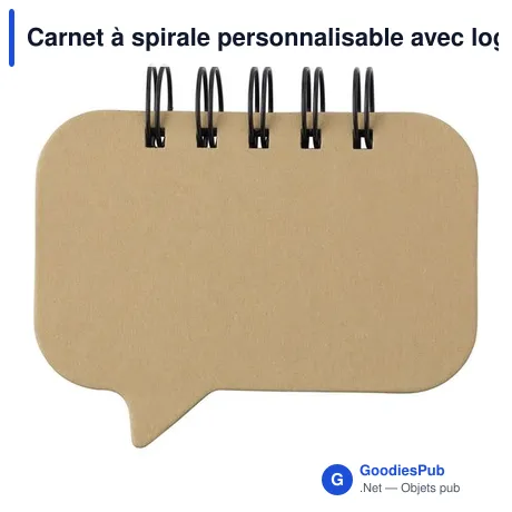 Carnet à spirale personnalisable avec logo - Reya