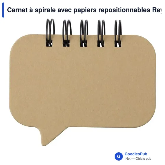 Carnet à spirale personnalisable avec logo - Reya - Image 1