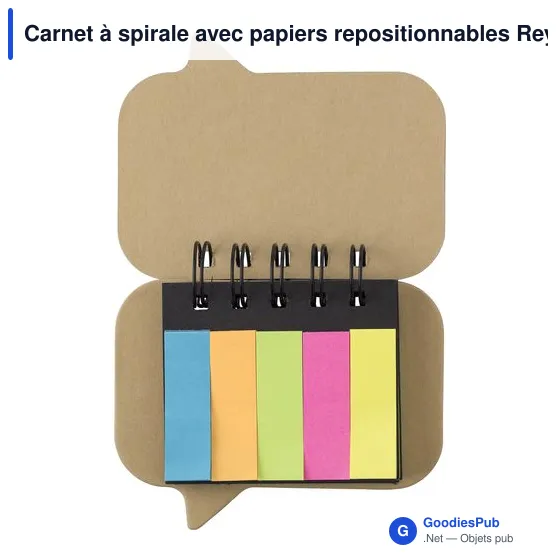 Carnet à spirale personnalisable avec logo - Reya - Image 2