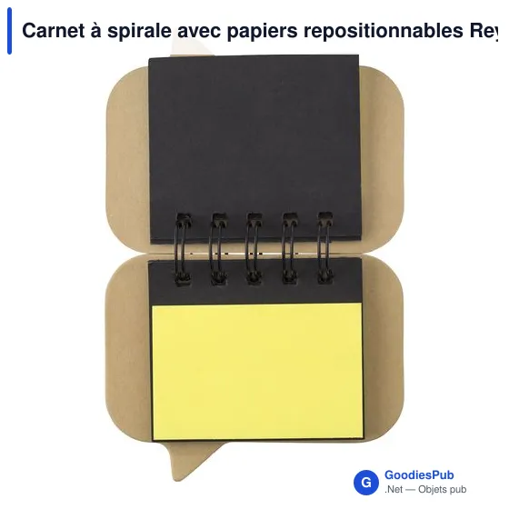 Carnet à spirale personnalisable avec logo - Reya - Image 3