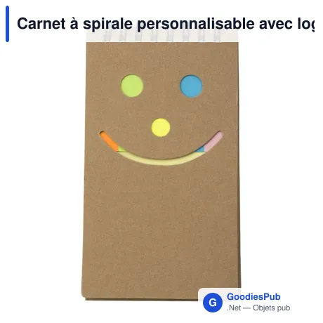 Carnet à spirale personnalisable avec logo - Kim