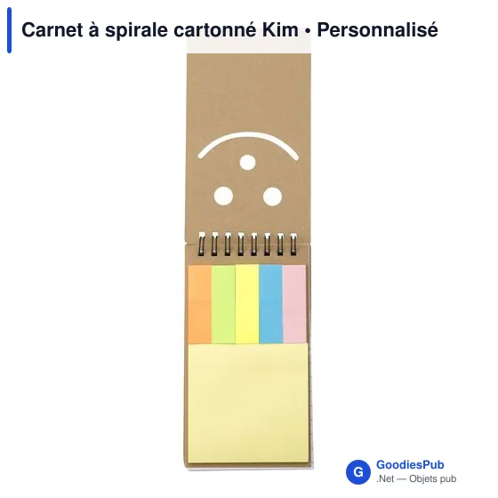 Carnet à spirale personnalisable avec logo - Kim - Image 2