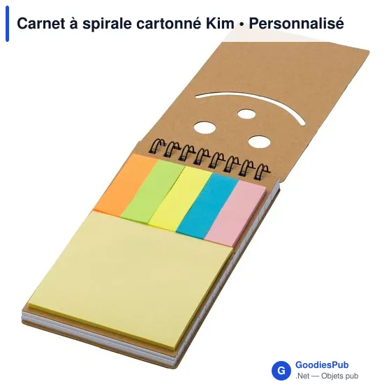 Carnet à spirale personnalisable avec logo - Kim - Image 4