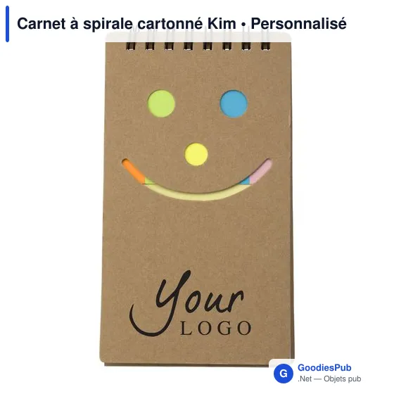 Carnet à spirale personnalisable avec logo - Kim - Image 5