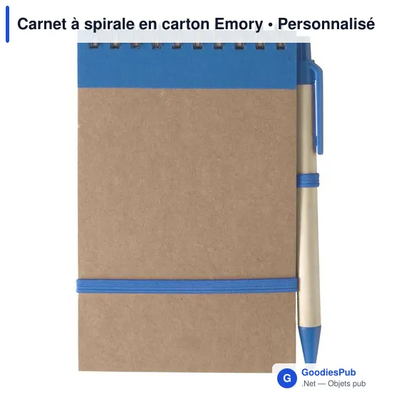 Carnet à spirale en carton Emory - Image 1