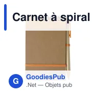 Carnet à spirale en carton Emory - Miniature 12