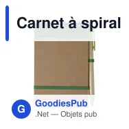 Carnet à spirale en carton Emory - Miniature 6