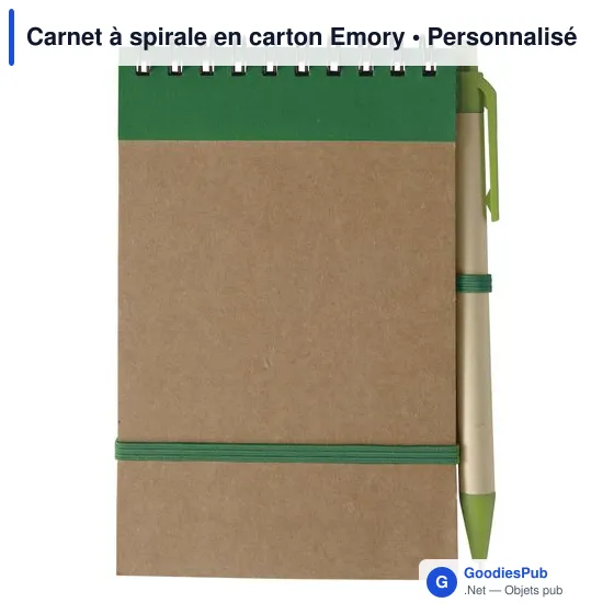Carnet à spirale en carton Emory - Image 9