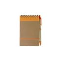 Variante orange - Carnet à spirale en carton Emory