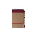Variante rouge - Carnet à spirale en carton Emory