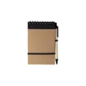 Variante noir - Carnet à spirale en carton Emory