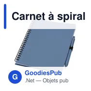 Carnet à spirale personnalisable en fibre de paille avec logo - Miniature 11