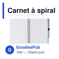Carnet à spirale personnalisable en fibre de paille avec logo - Miniature 12