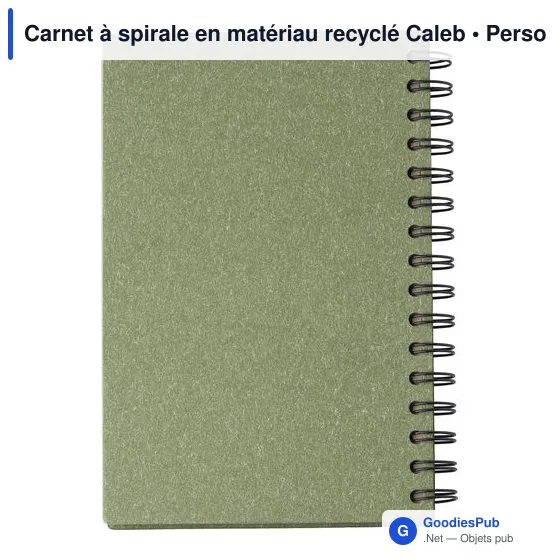 Carnet à spirale personnalisable en matériau recyclé avec logo - Image 11