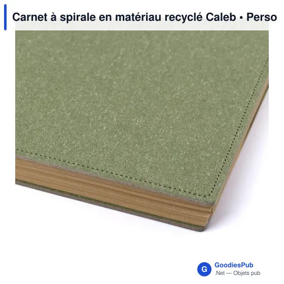 Carnet à spirale personnalisable en matériau recyclé avec logo - Image 6