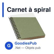 Carnet à spirale personnalisable en matériau recyclé avec logo - Miniature 10