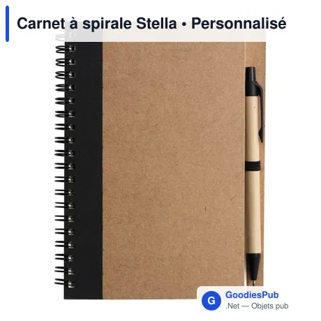 Carnet à spirale Stella