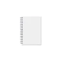 Variante Blanc - Carnet à spirale A5 personnalisable en carton laminé avec logo - Classique