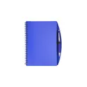 Variante bleu - Carnet A5 à spirale personnalisable avec logo - Solana
