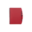 Variante rouge - Carnet A5 à spirale personnalisable avec logo - Solana