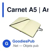 Carnet A5 personnalisable avec logo - Arthur - Miniature 1