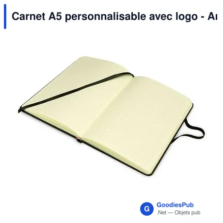 Carnet A5 personnalisable avec logo - Arthur