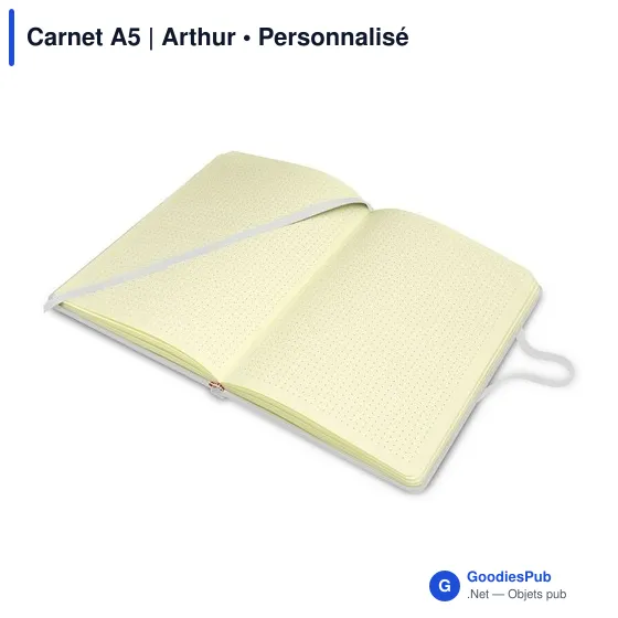 Carnet A5 personnalisable avec logo - Arthur - Image 5