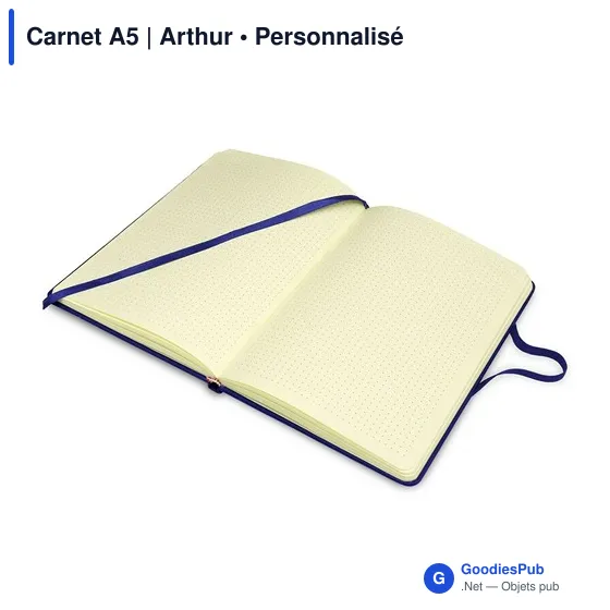 Carnet A5 personnalisable avec logo - Arthur - Image 9