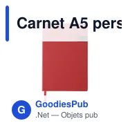 Carnet A5 personnalisable avec clé USB Lex - Logo en option - Miniature 1