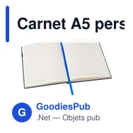 Carnet A5 personnalisable avec clé USB Lex - Logo en option - Miniature 2