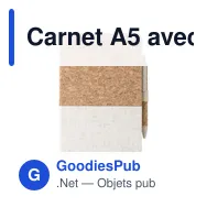 Carnet A5 avec couverture en liège Kenzo - Miniature 1