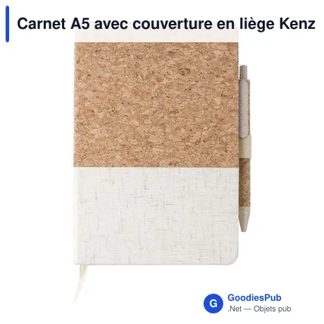 Carnet A5 avec couverture en liège Kenzo