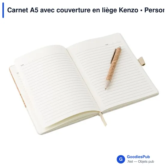 Carnet A5 avec couverture en liège Kenzo - Image 3